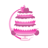 pink cake logo